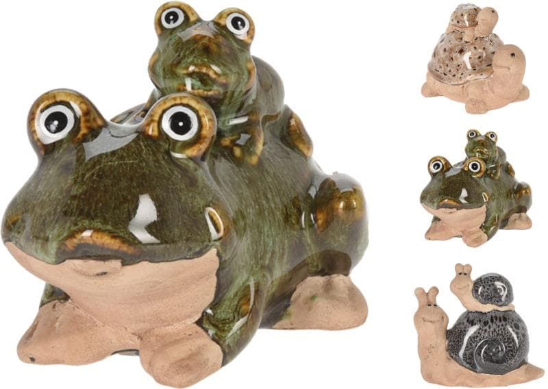 ANIMAL DE JARDIM  EM PORCELANA