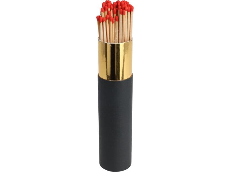 FÓSFOROS BBQ CAIXA  PRETO MATE 20CM