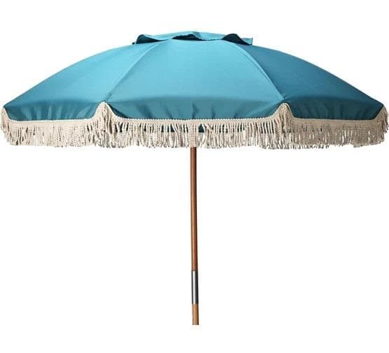 GUARDA SOL MADEIRA 180CM AZUL