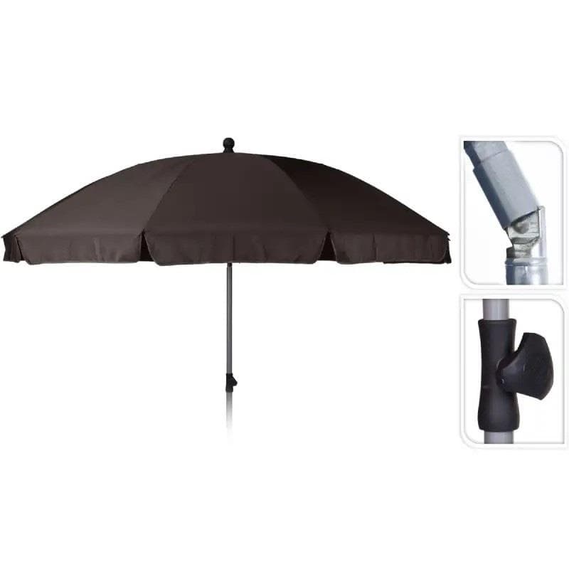 GUARDA SOL 250 CM 8 VARETAS TAUPE