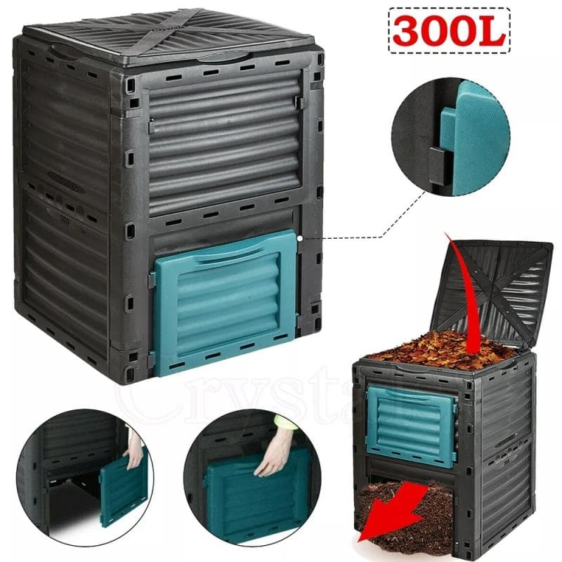 COMPOSTOR 300 LITROS CINZA