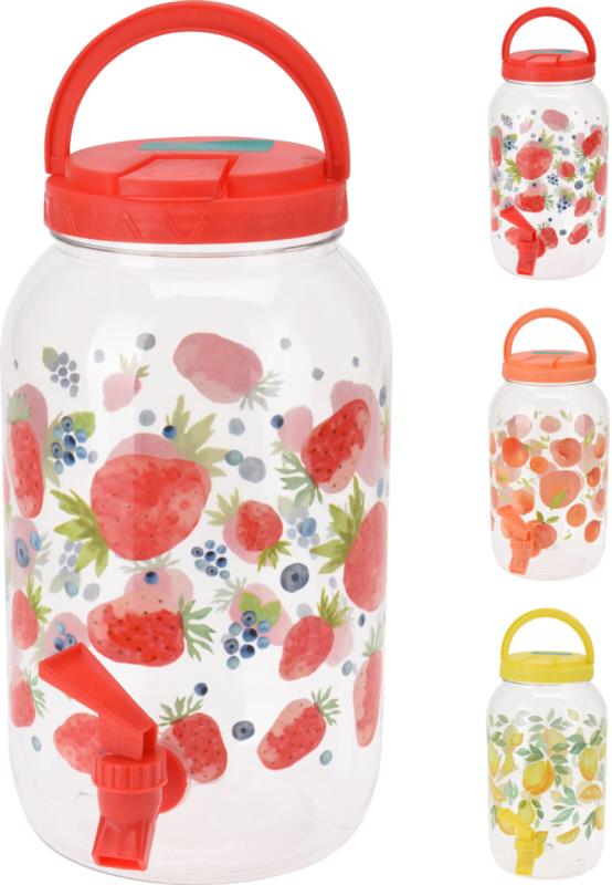 DISPENSADOR DE BEBIDAS COM TORNEIRA DEC FRUTAS  3750 ML