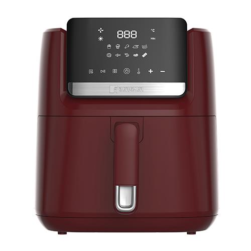 Fritadeira de ar quente Bergner 1600 W com revestimento antiaderente, proteção contra superaquecimento, com display, função Minu