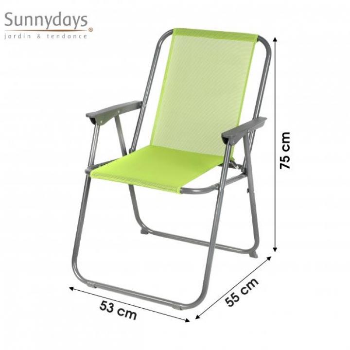 CADEIRA CAMPISMO VERDE 53X55XH75CM
