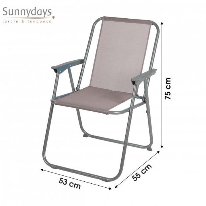 CADEIRA CAMPISMO BEGE 53X55XH75CM