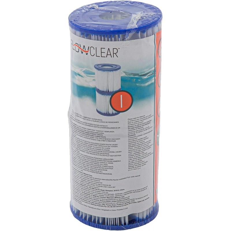 BESTWAY FILTRO DE  ÁGUA TIPO I PARA ESTAÇÃO TRATAMENTO DE CARTUCHO 1250 LT . 2 FILTROS