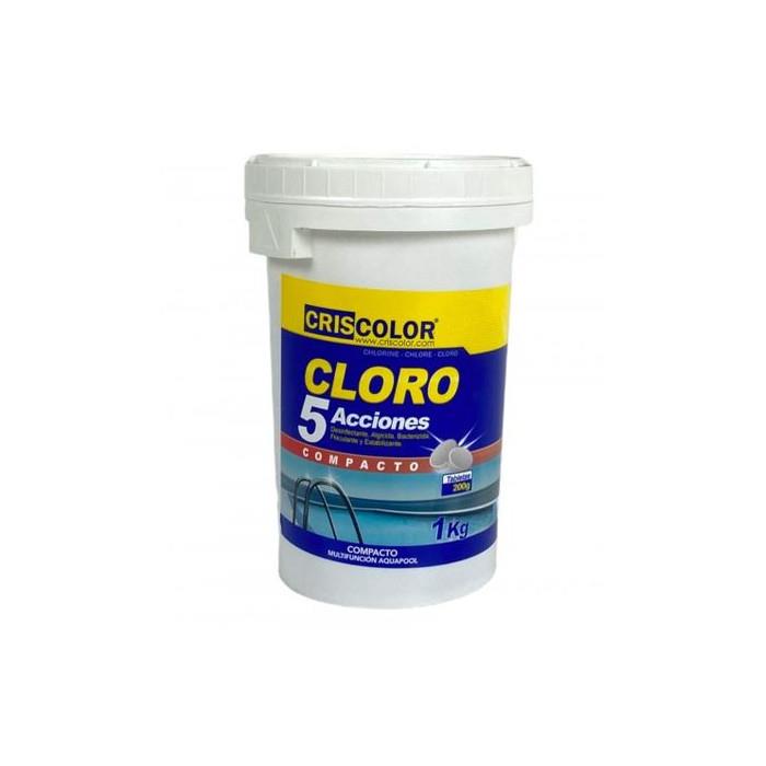 PASTILHAS CLORO 5 ACCOES 1 KG