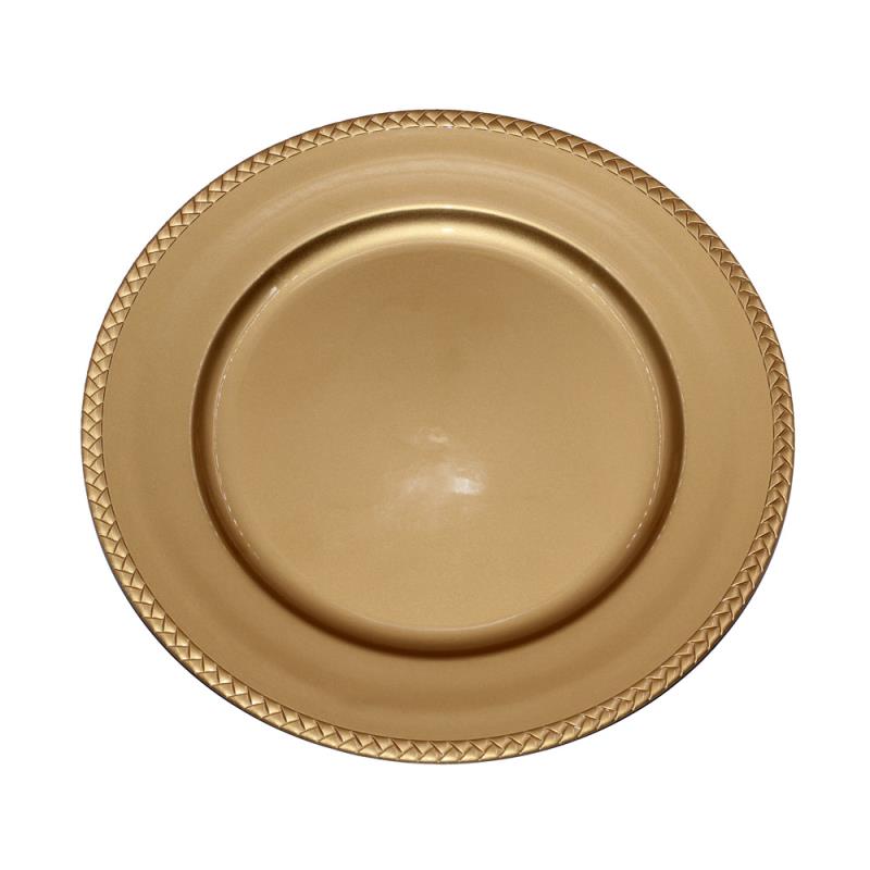 PRATO MARCADOR DOURADO 33 CM