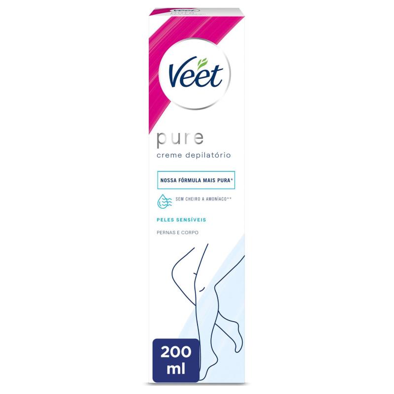 Creme Depilatório Pure Pernas e Corpo Pele Sensível veet  200 ml