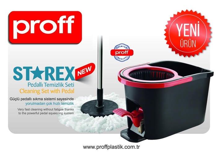 BALDE COM ESPREMEDOR ROTATIVO COM PEDAL E ESFREGONA  MICROFIBRA
