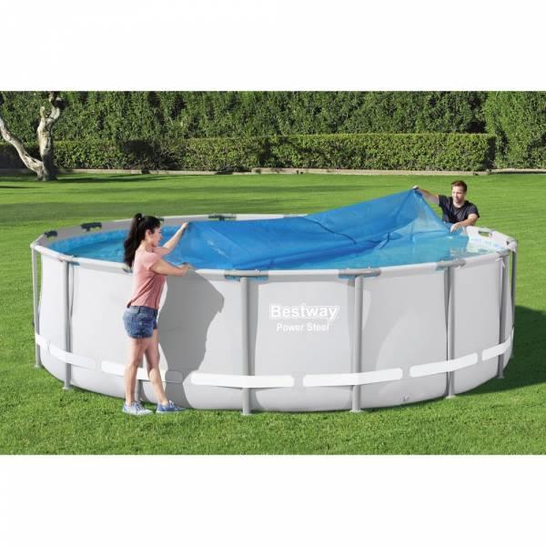 Bestway Cobertura de piscina solar Flowclear 427 cm