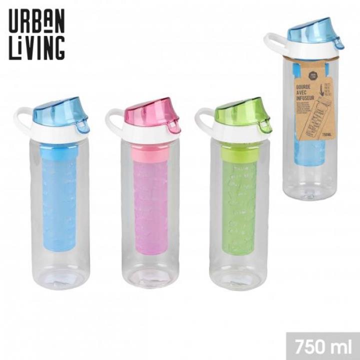 GARRAFA COM COMPARTIMENTO PARA FRUTA OU GELO 750ML