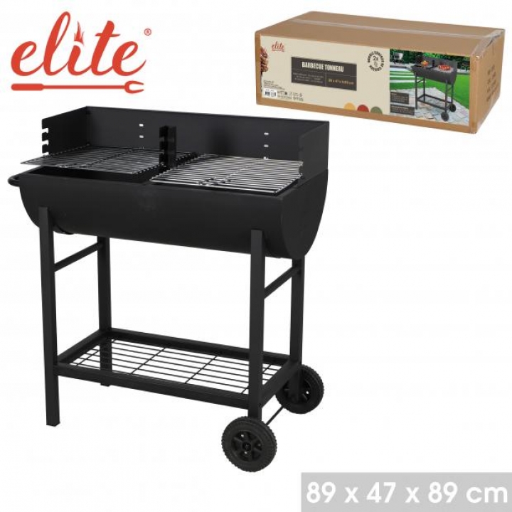 CHURRASQUEIRA "ELITE" COM PRATELEIRA DE METAL 89X47X89CM