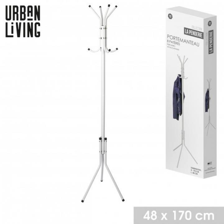 CABIDE EM METAL BRANCO 170 X 48 CM