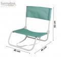 CADEIRA PRAIA COR VERDE 45X45XH52CM
