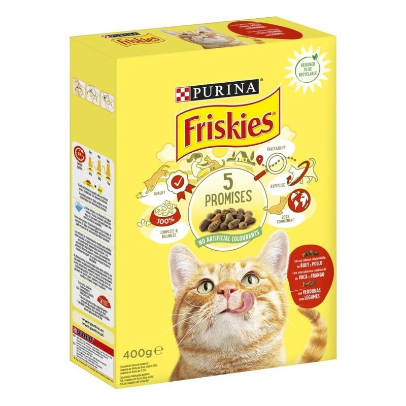 FRISKIES GATO , CARNE , FRANGO , E VEGETAIS. 400 GR