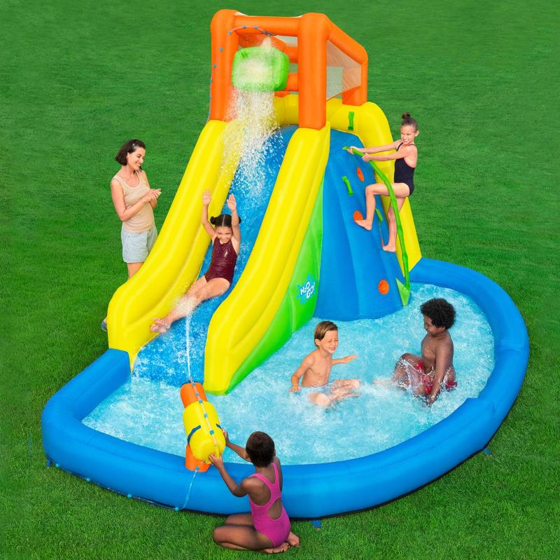 Parque aquático gigante H2OGO!Montanha aquática com soprador 435 x 286 x 267 cm