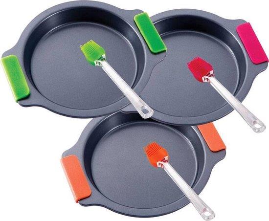 ASSADEIRA REDONDA COM PINCEL BERGNER 3 CORES